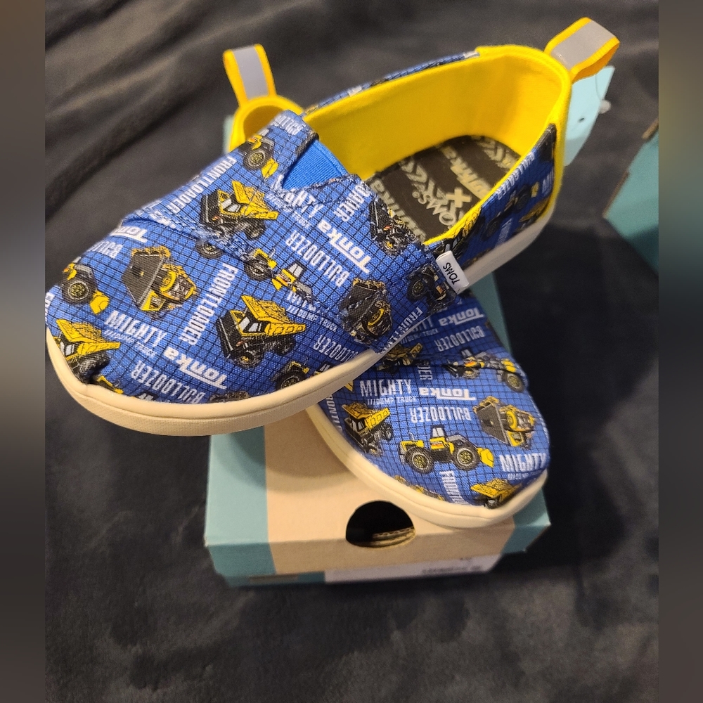 Tonka Trucks TOMS shoes kids size 10